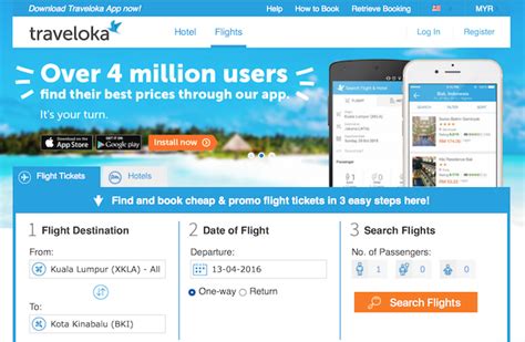 traveloka website.